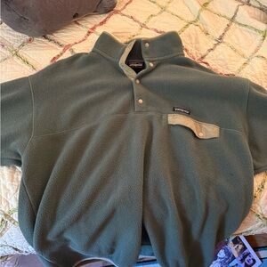 Patagonia Green Synchilla Fleece Sweatshirt